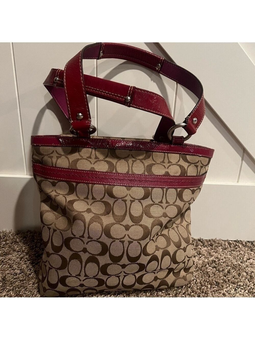 COACH PENELOPE SIGNATURE CANVAS TOTE - Picture 2 of 16